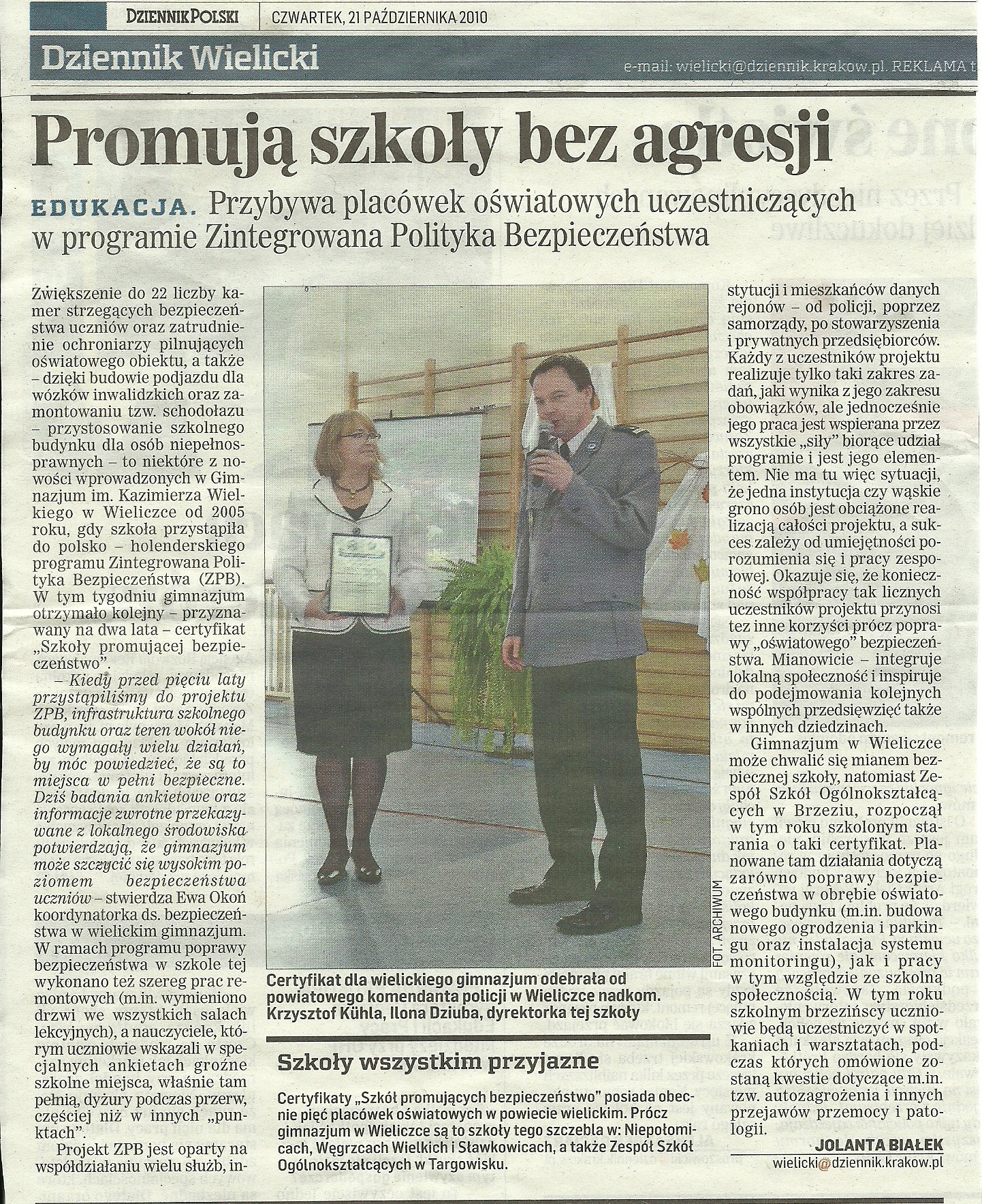 Read more about the article 1 września 2014r. – rozpoczęcie nowego roku szkolnego